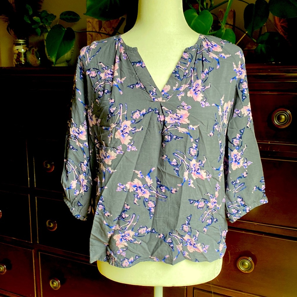 Rose & Thyme three-quarter sleeve blouse